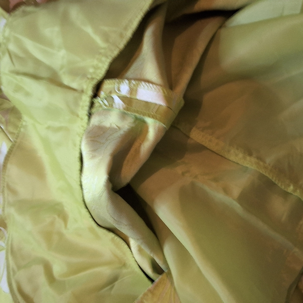 Nipon Boutique Lime Green Jacquard Dress Jacket Set Formal 4 - Picture 8 of 14